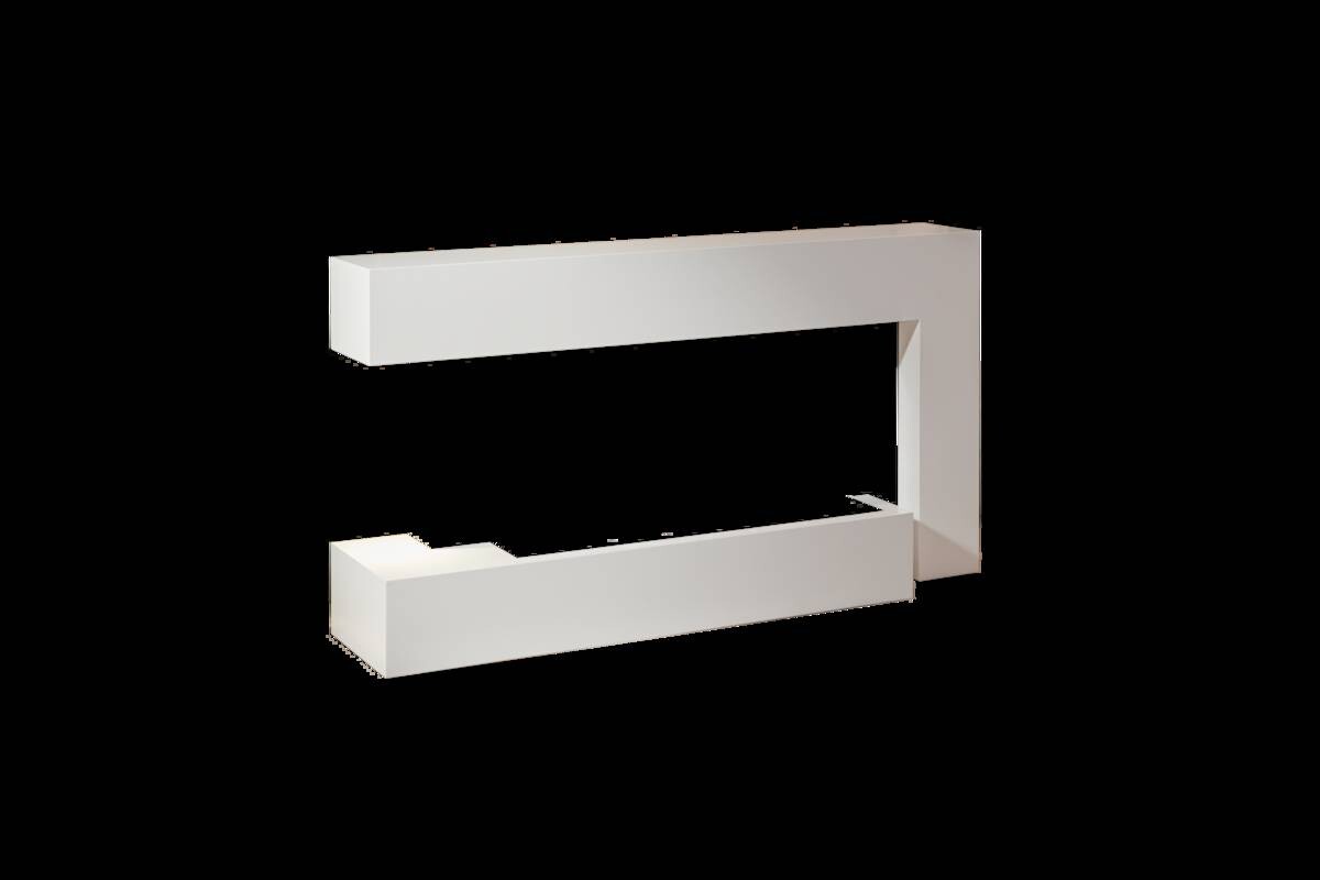 BHP Elektrischer-Kamin BG00678 weiß MDF Metall B/H/T: ca. 120x64x27 cm