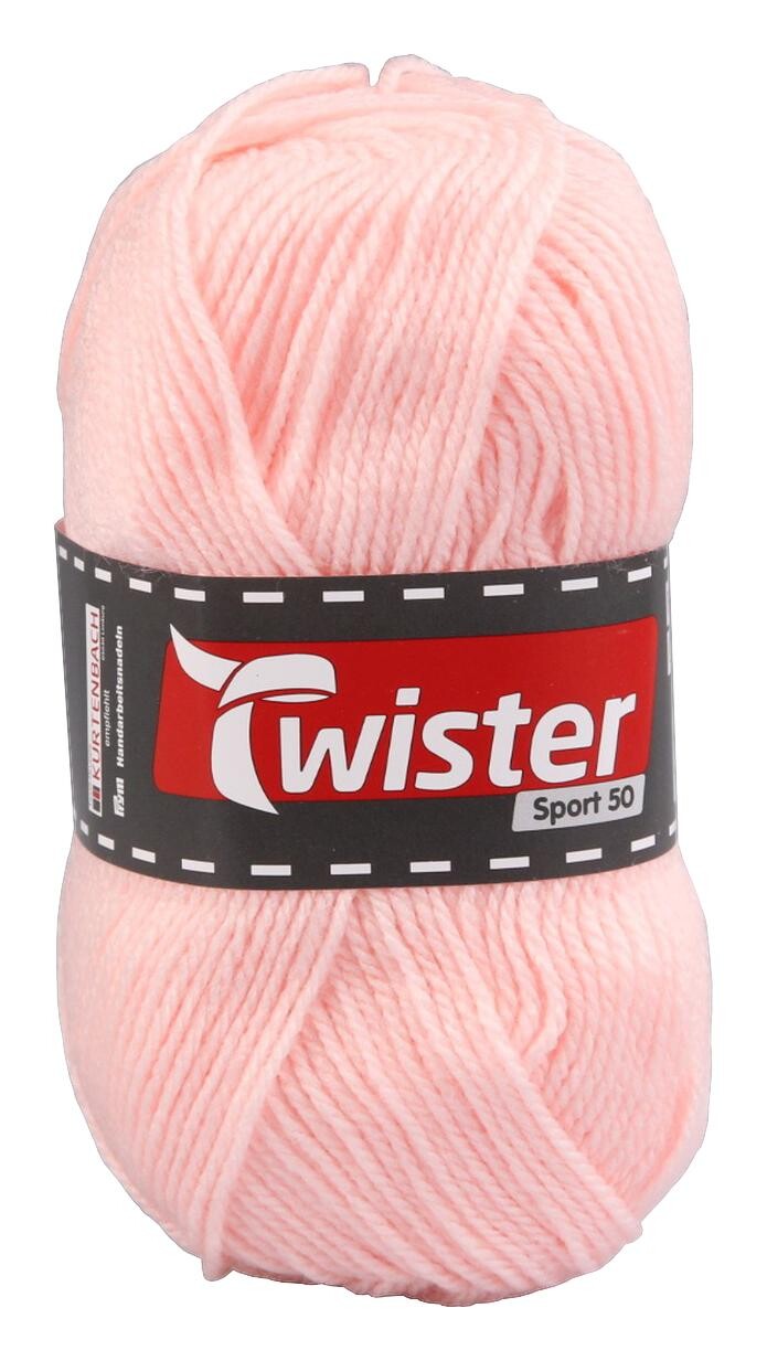 Twister Handstrickgarn Twister Sport uni rosa L: ca. 15000 cm