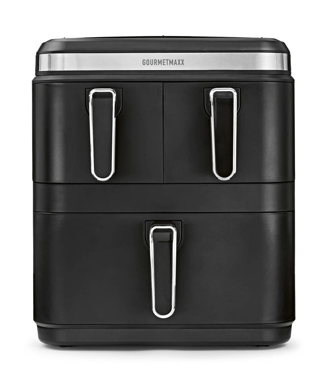 GOURMETmaxx Heißluftfritteuse 19712 schwarz Metall B/H/L: ca. 37,55x43x37,75 cm ca. 17 l