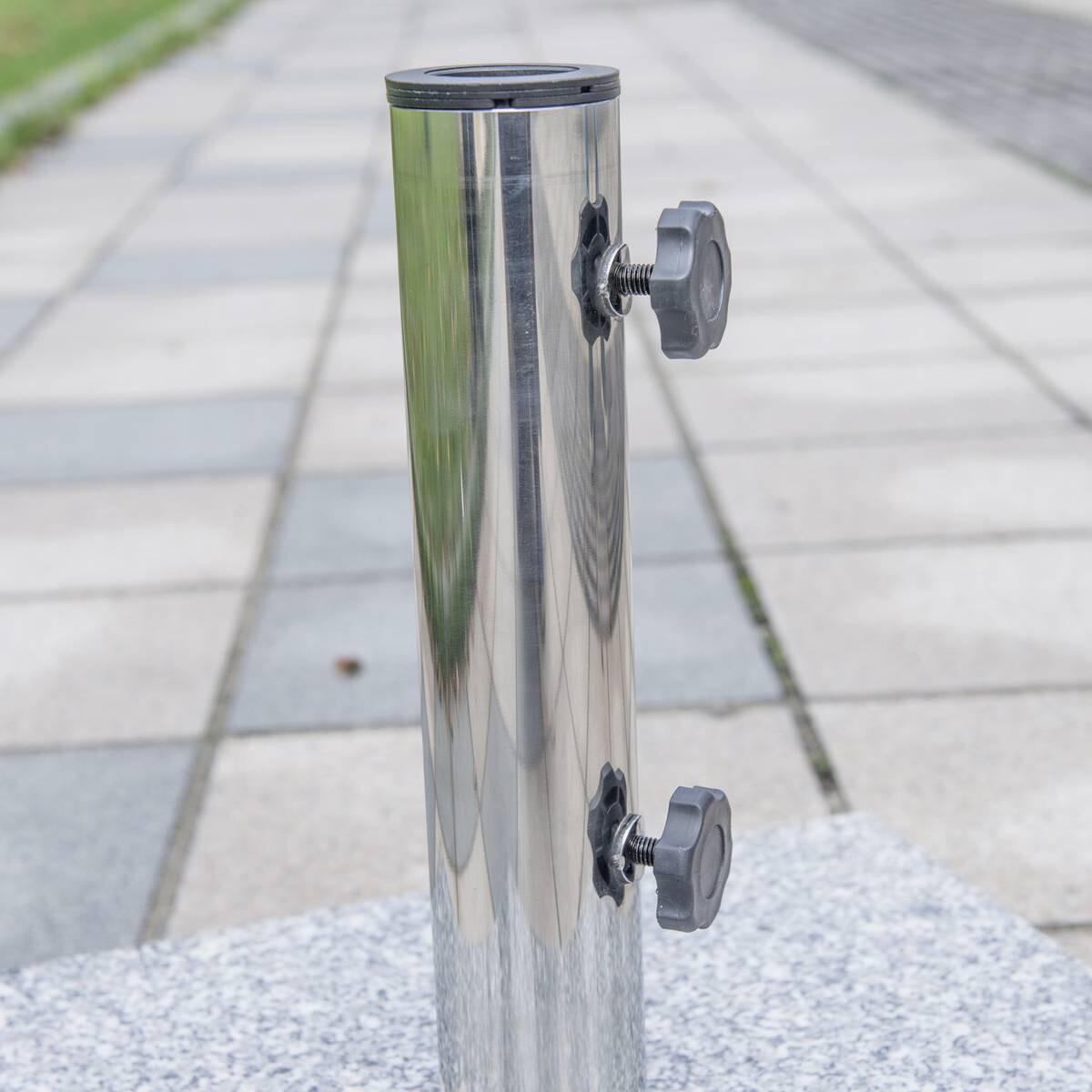 Outsunny Sonnenschirmständer grau Marmor B/H/L: ca. 40x36x40 cm