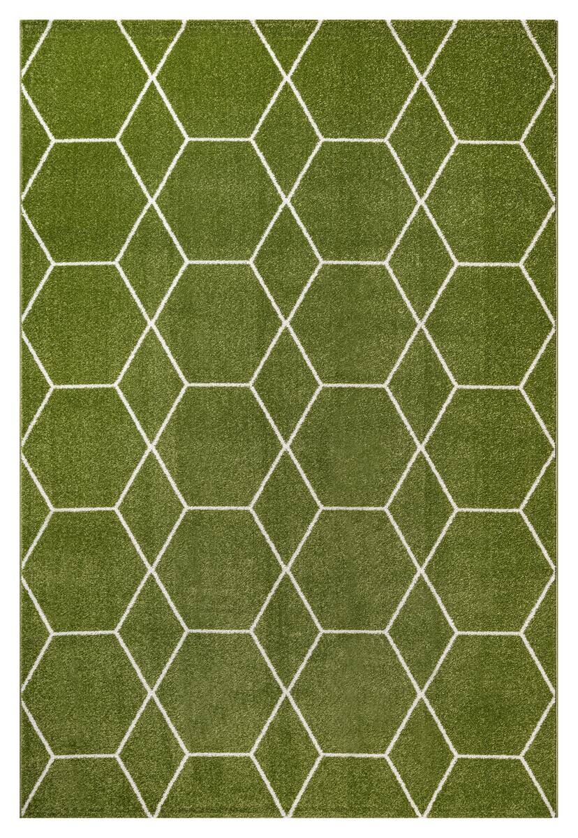 Sanat Teppich Trellis grün B/L: ca. 140x200 cm