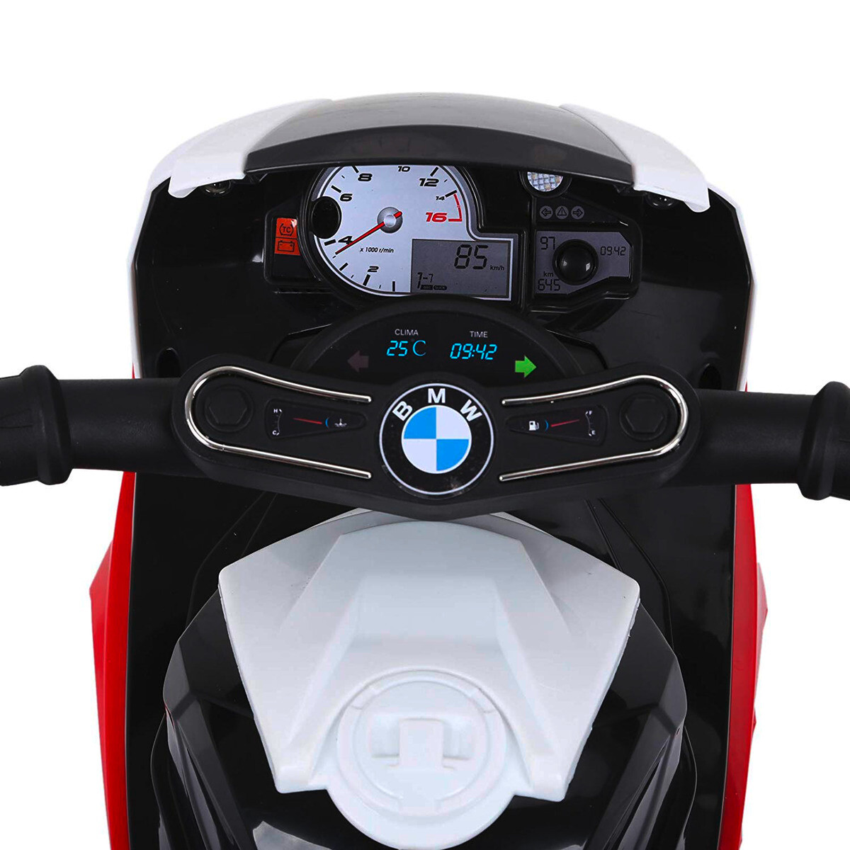HOMCOM Kindermotorrad BMW S1000RR weiß B/H/L: ca. 37x44x66 cm