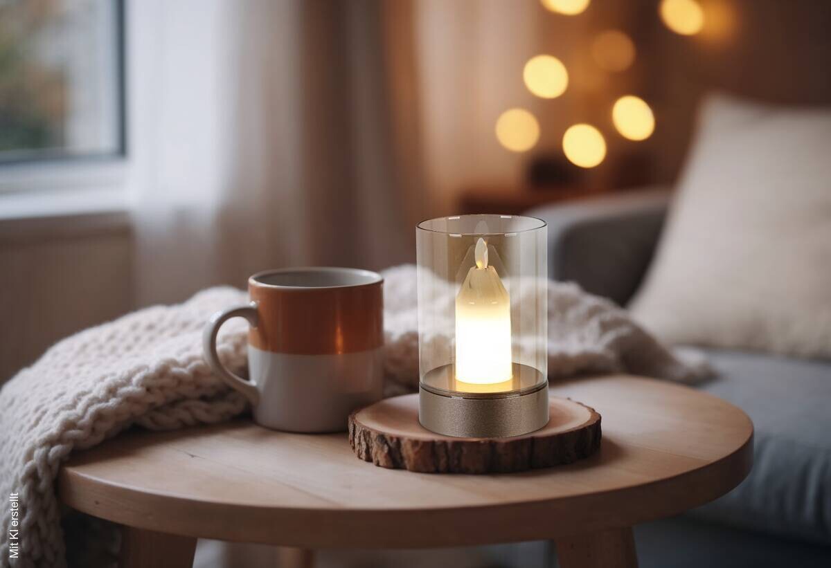 Nolo LED-Dekoleuchte Candle H/D: ca. 13x8,5 cm