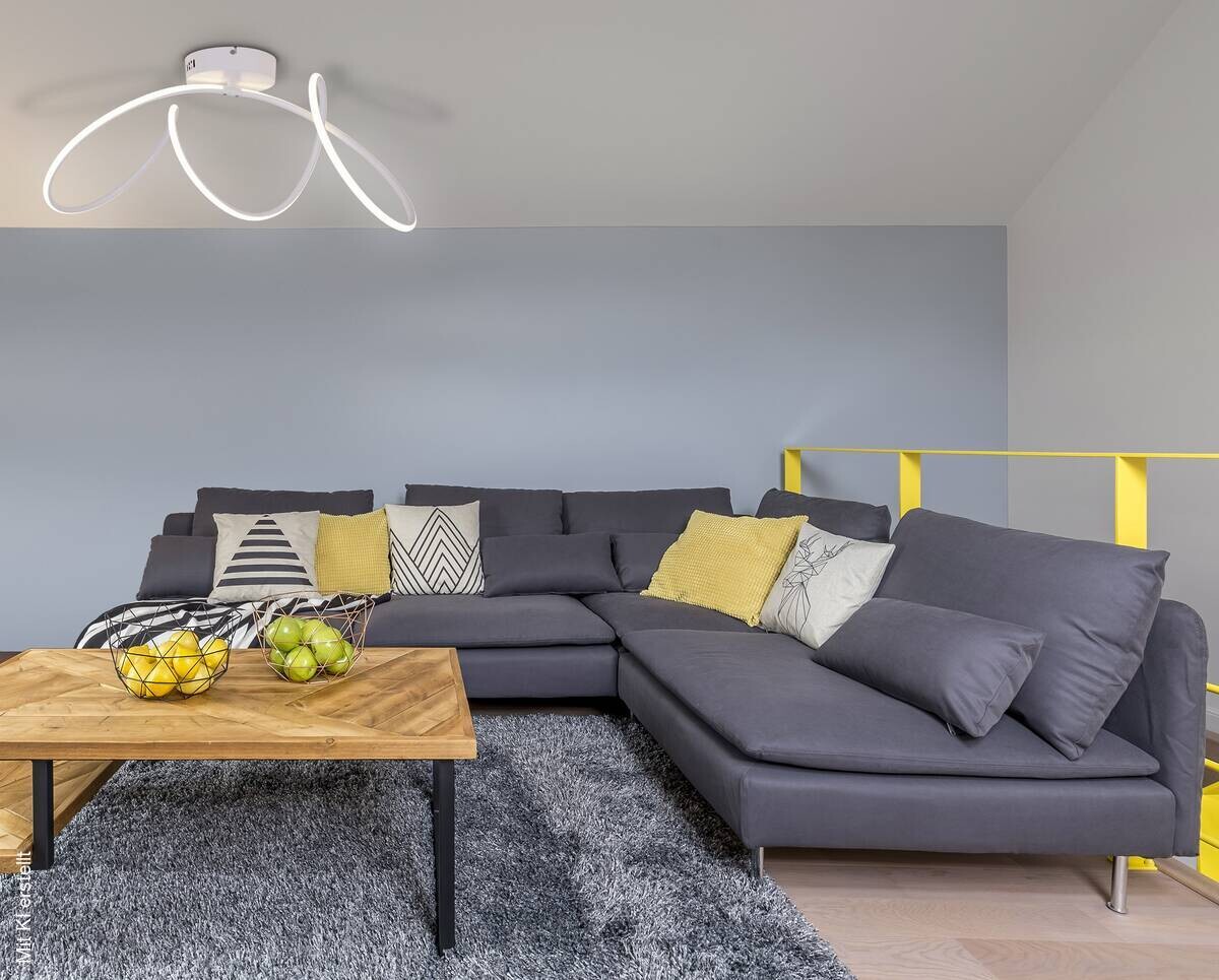 Näve Leuchten LED-Deckenleuchte weiß Kunststoff Metall B/H/T: ca. 67x30x28 cm