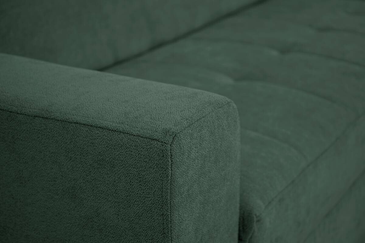 Ecksofa mit Bettfunktion und Bettkasten grün Microfaser B/T: ca. 238x170 cm