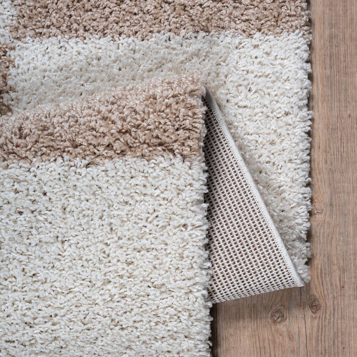 Sanat Hochflorteppich MILANO beige B/L: ca. 120x170 cm