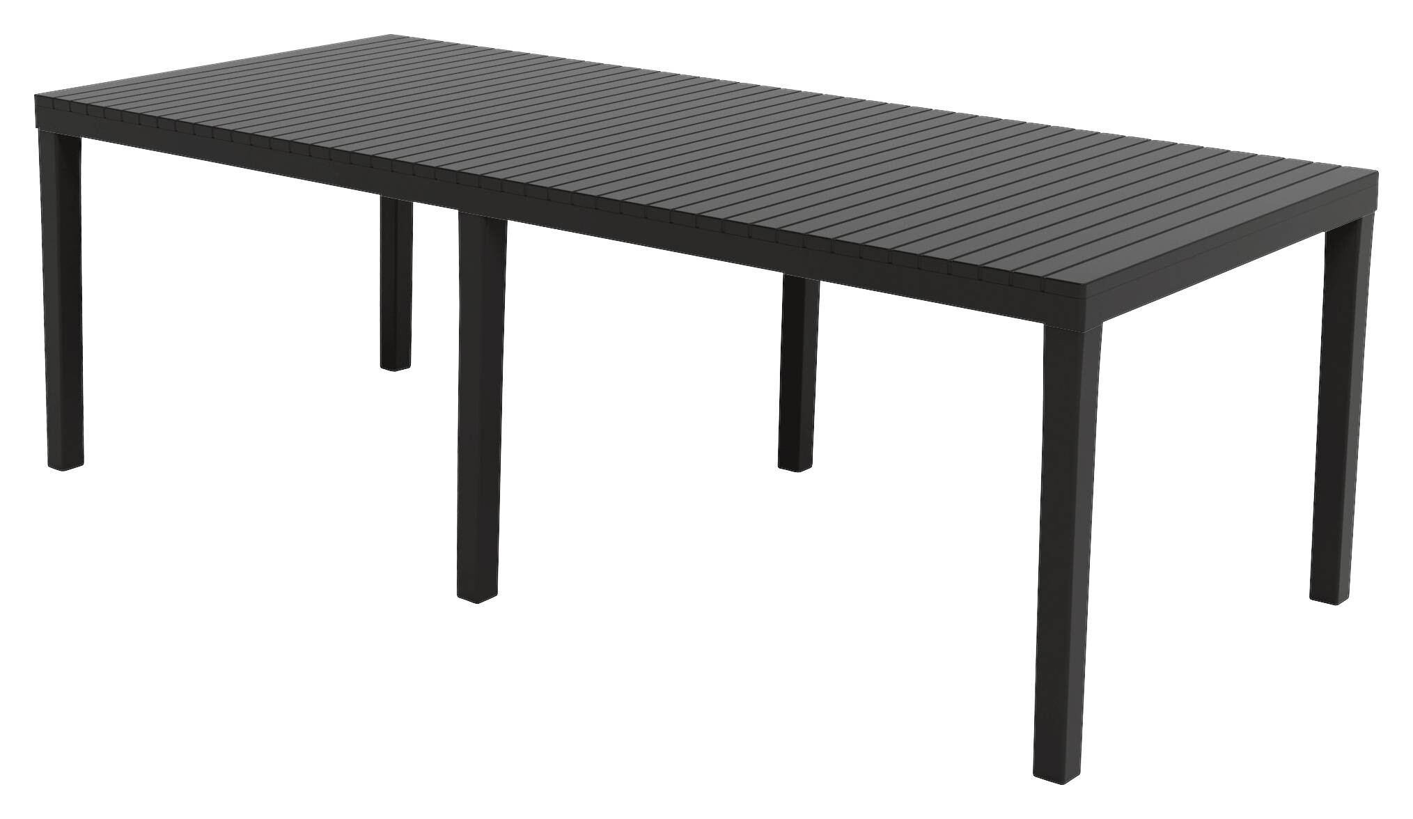 ProGarden Gartentisch Indo anthrazit Kunststoff B/H/L: ca. 220x90x72 cm