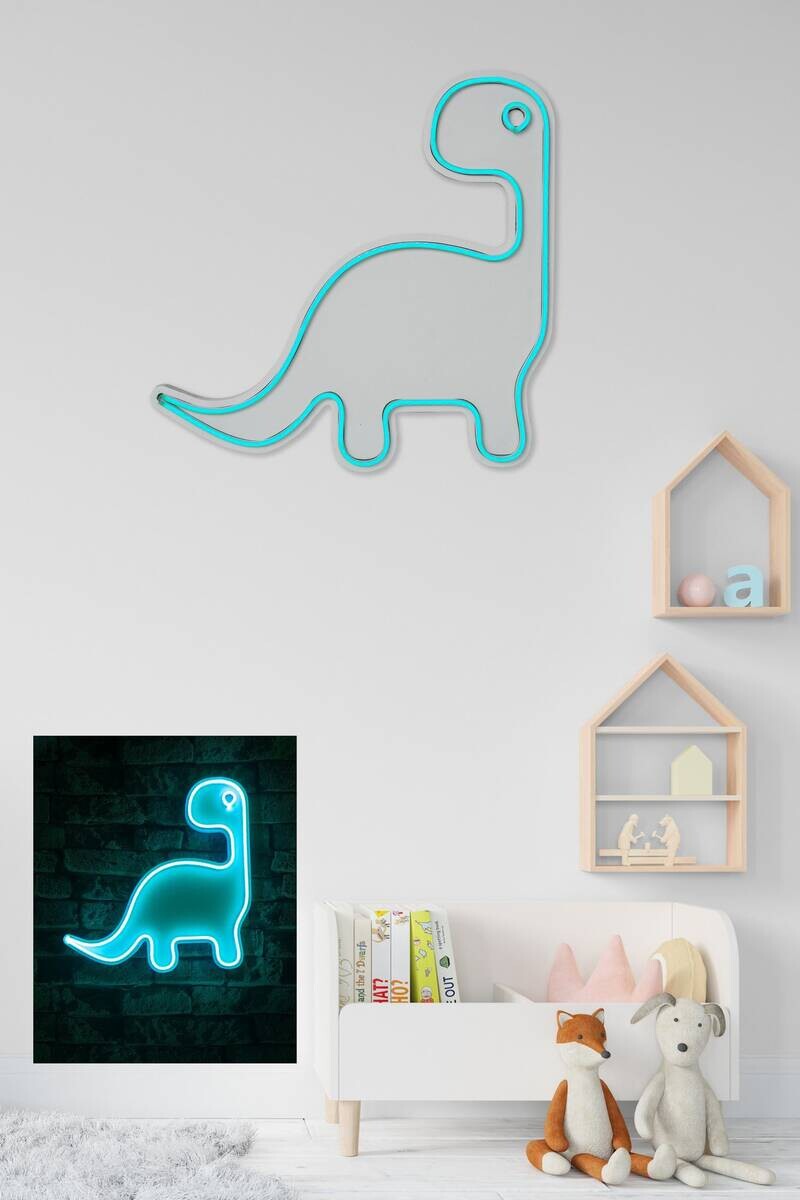 Opviq LED-Wandleuchte blau PVC B/H/T/L: ca. 40x40x2x40 cm