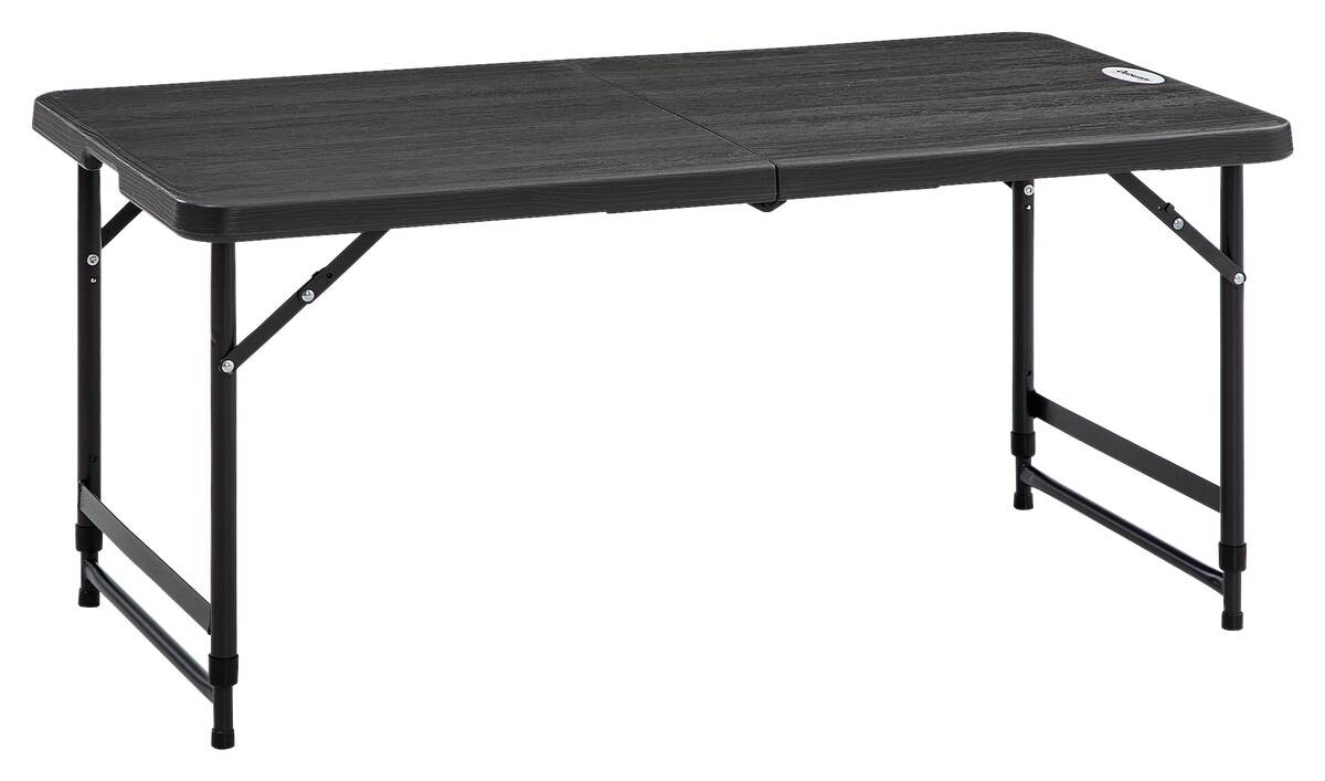 Outsunny Gartentisch dunkelgrau Stahl B/H/L: ca. 60x74x118 cm