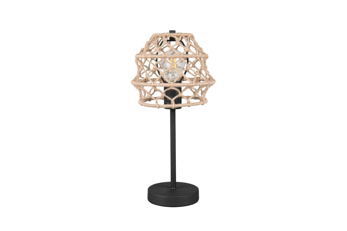 Reality Tischleuchte schwarz Metall H: ca. 42 cm E27 1 Brennstellen
