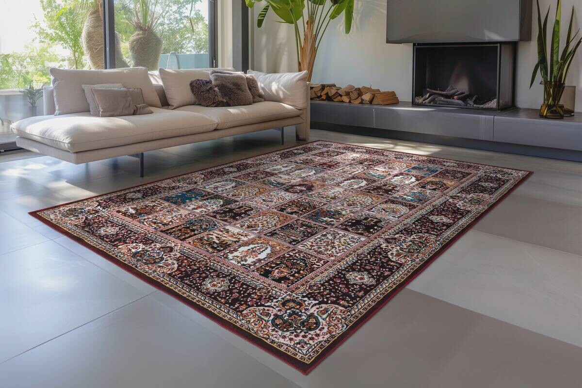 Kayoom Teppich Rocks 325 rot B/L: ca. 120x170 cm