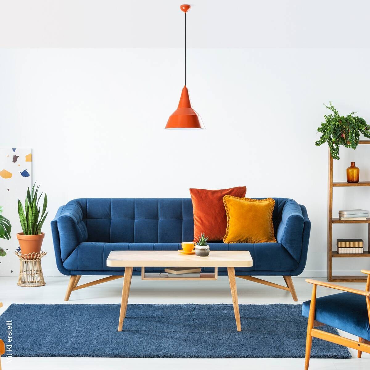 Opviq Pendelleuchte orange B/H/T: ca. 30x131x30 cm E27 1 Brennstellen