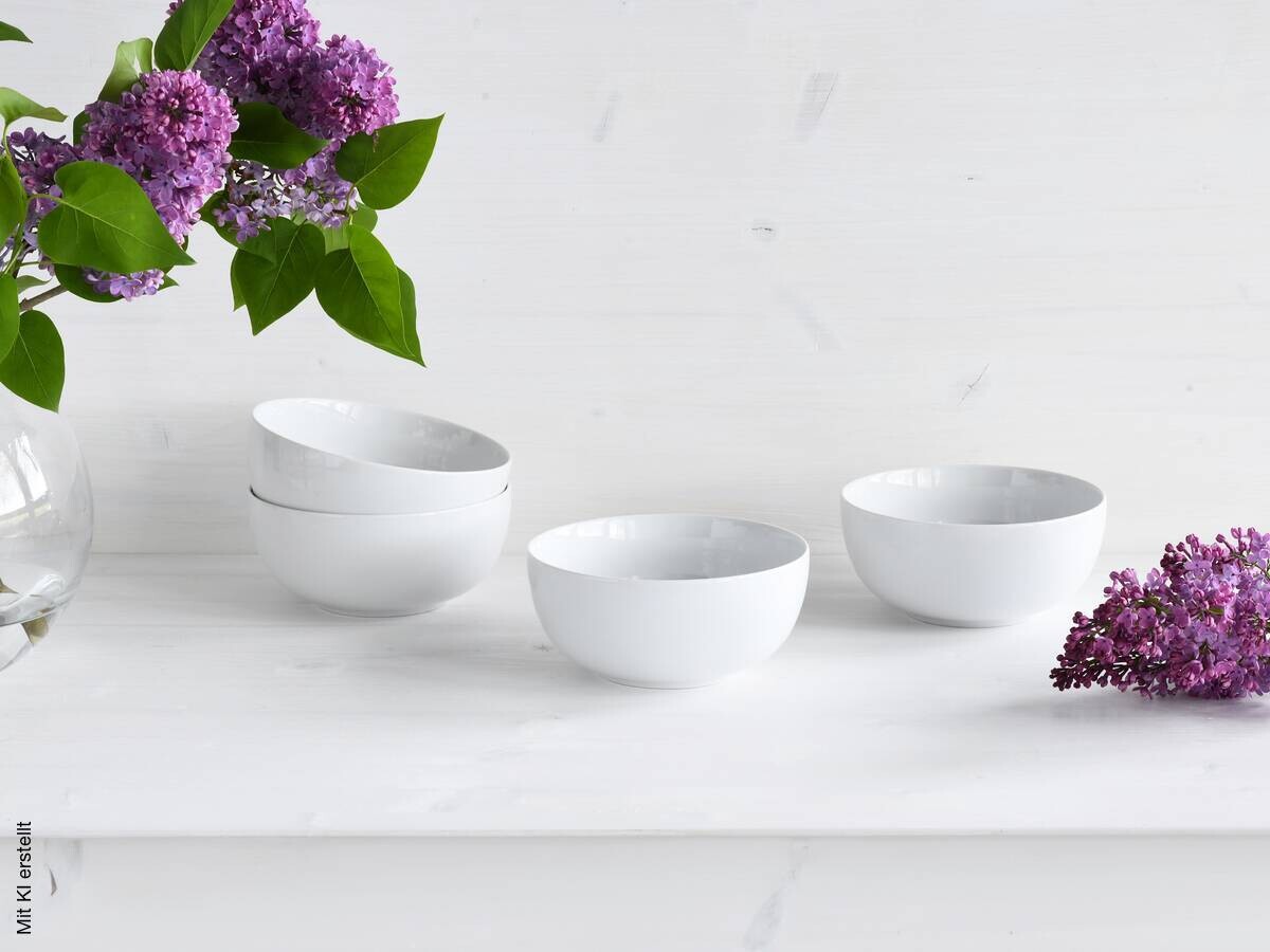 CreaTable Schüssel-Set Allround Weiss weiß Porzellan