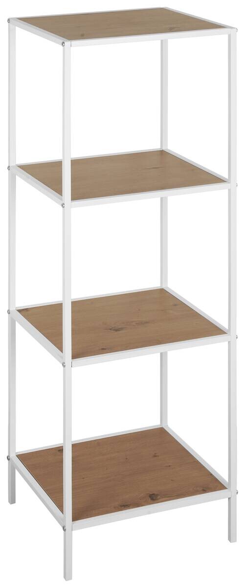 Standregal Tom weiß Eiche Nachbildung B/H/T: ca. 37x118x33 cm