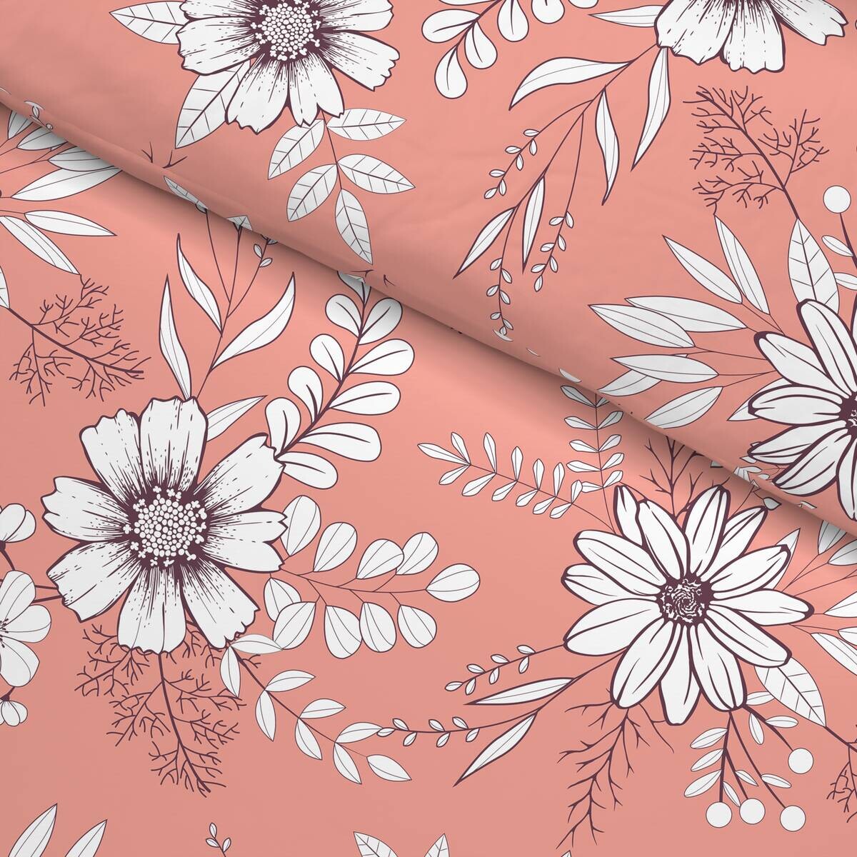 Microfaser Bettwäsche apricot Polyester B/L: ca. 135x200 cm