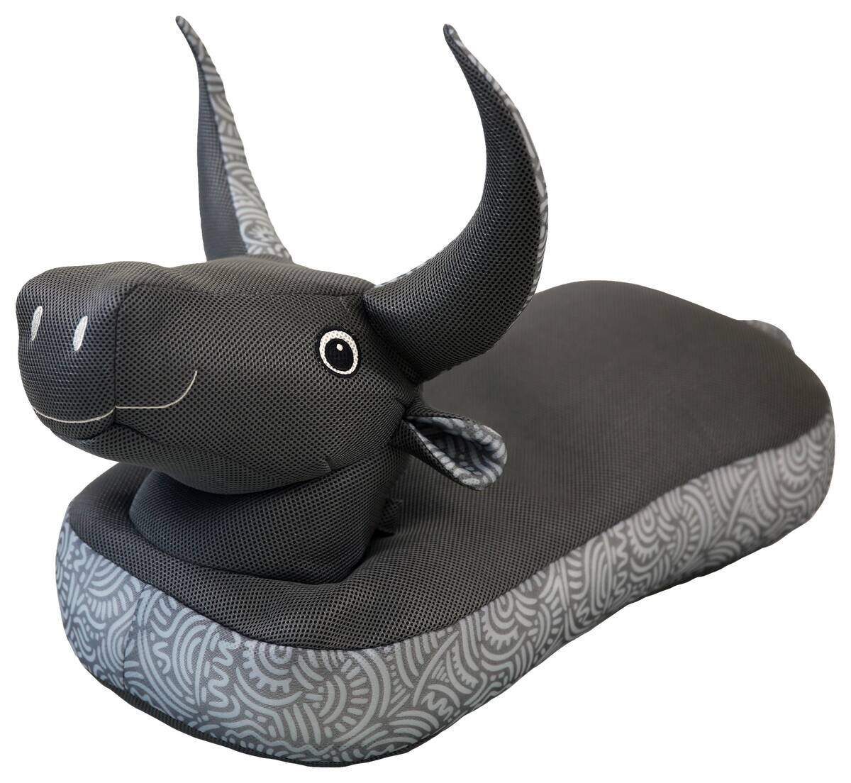 Westmann Sitzsack Stier grau Polyester-Mischgewebe B/H/L: ca. 89x64x34 cm