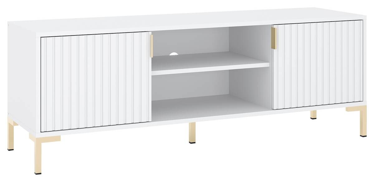 TV-Lowboard FLINN weiß matt B/H/T: ca. 140x50x40 cm