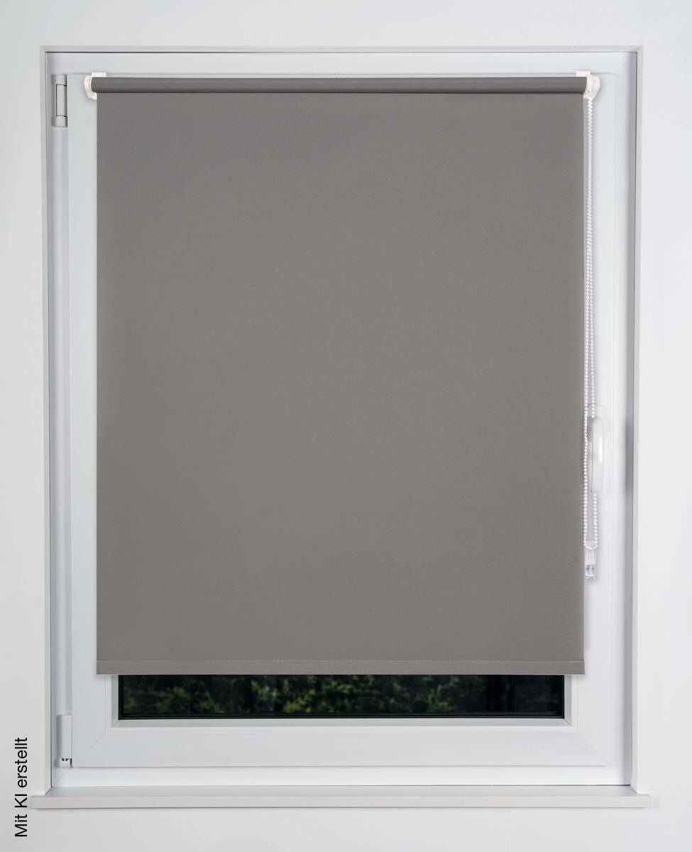 Tageslichtrollo zum klemmen grau B/L: ca. 90x210 cm