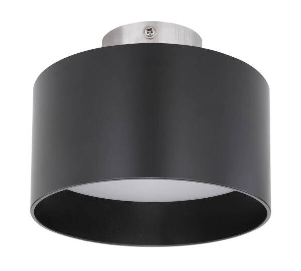 GLOBO Deckenleuchte Jenny schwarz Satiniert Aluminium Kunststoff H/D: ca. 11x14 cm