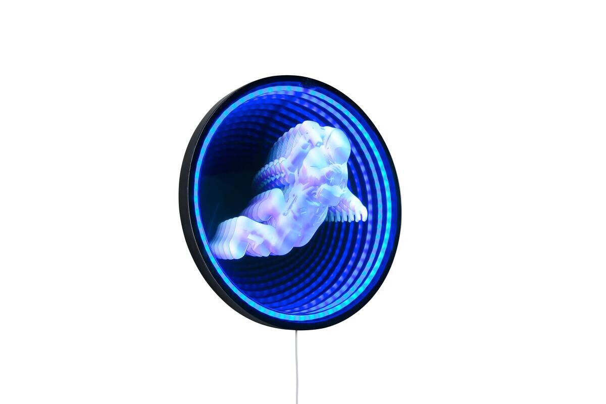 Reality LED-Wandleuchte Duke schwarz B/H: ca. 40x3 cm