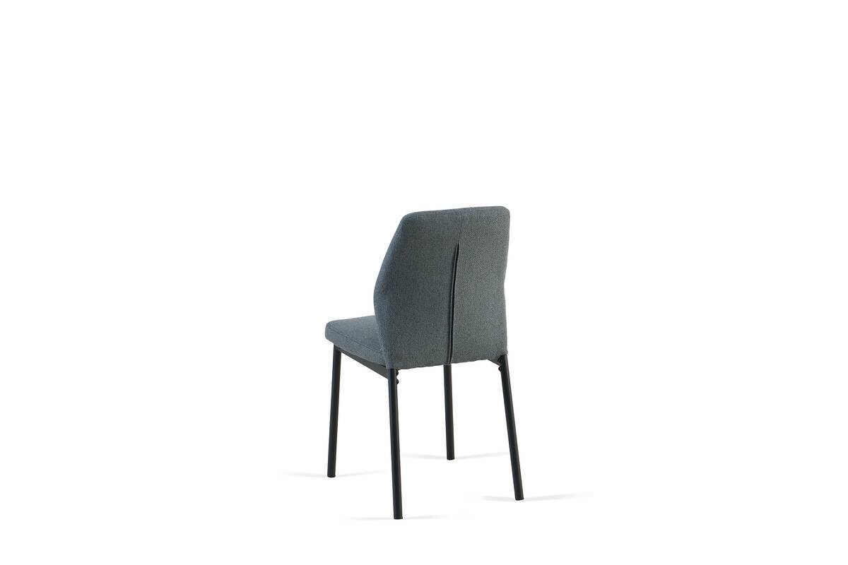 Tischgruppe Alicante schwarz anthrazit Webstoff B/H/T: ca. 120x75x70 cm