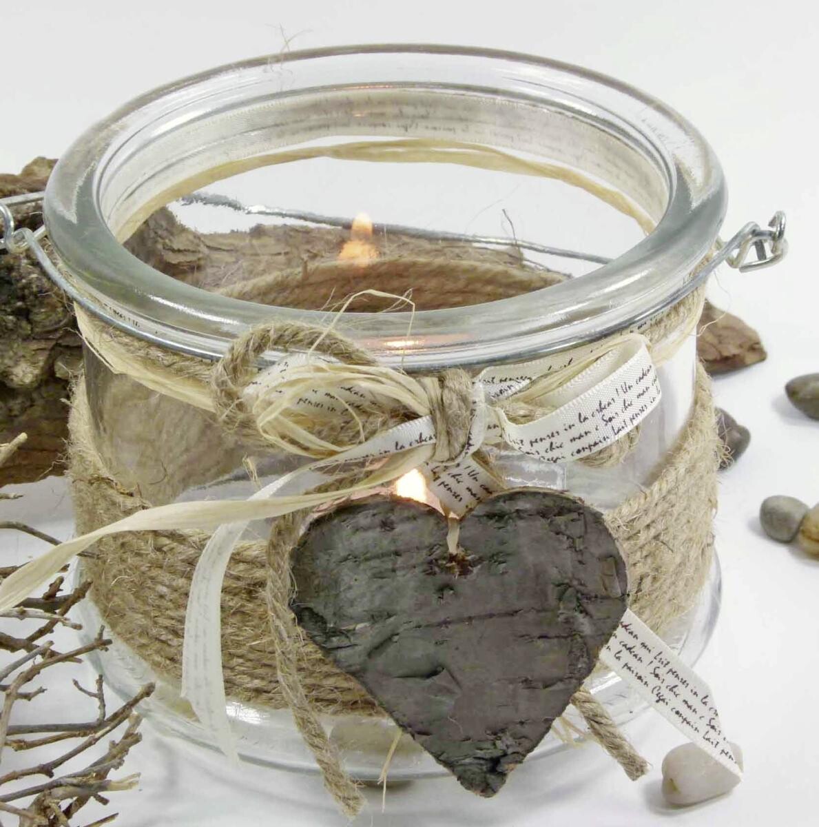 Windlicht klar Glas B/H/L: ca. 13x13x13 cm