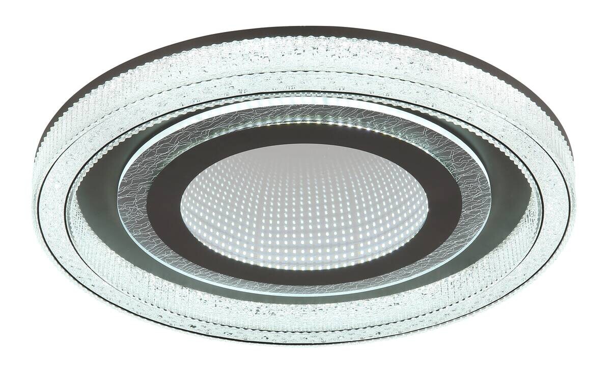 GLOBO Deckenleuchte klar mattschwarz Acryl Metall H/D: ca. 7x48 cm 1 Brennstellen