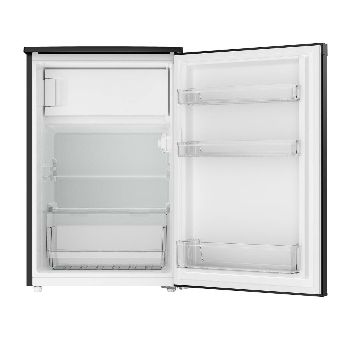 POCOline Stand-Kühlschrank KS85-115DS EEK: D Spektrum: A bis G Kühlen: 101 Gefrieren: 14 39dB schwarz B/H/T: ca. 54,6x84,7x55,6 cm