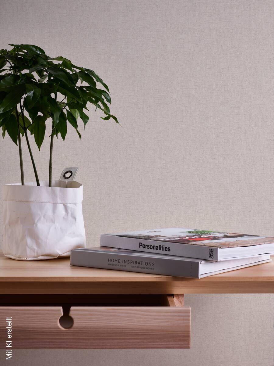 A.S.Creation Vliestapete Attractive Uni beige B/L: ca. 53x1005 cm