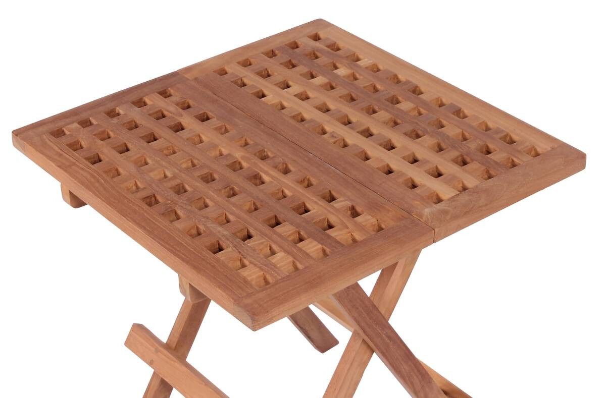 deVries Beistelltisch Woodie natur Teakholz B/H/T: ca. 50x50x50 cm