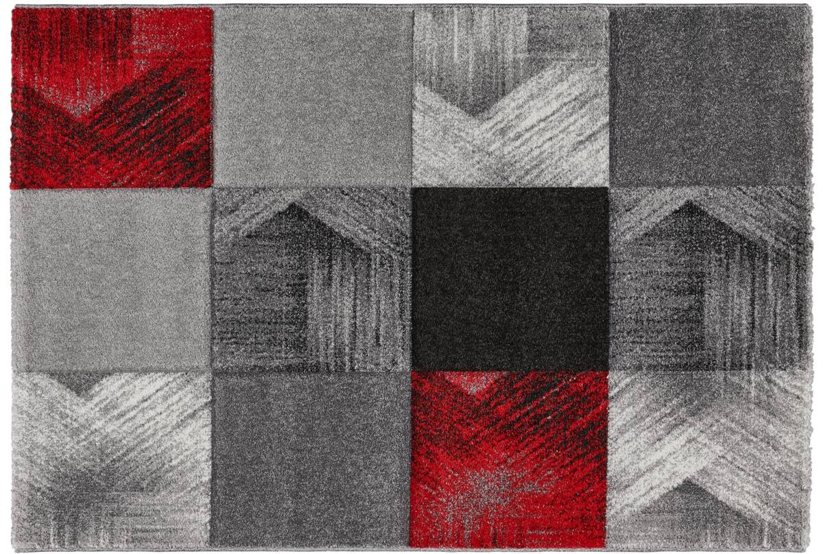 Webteppich Malta rot B/L: ca. 80x150 cm