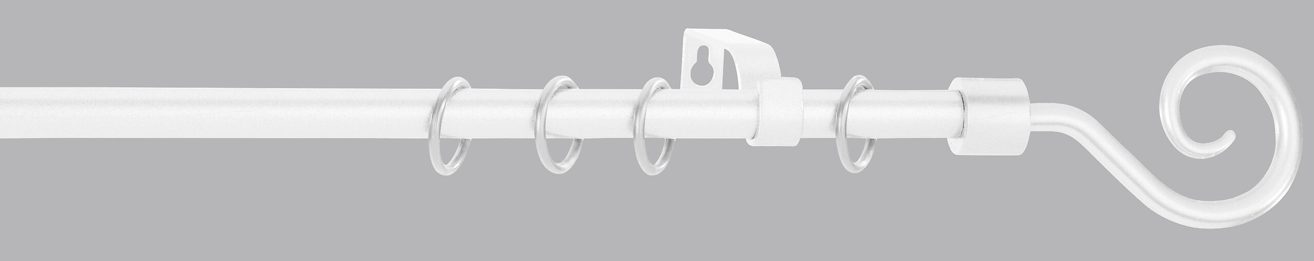 POCOline Stilgarnituren Kringel weiß Metall D: ca. 1,6 cm ausziehbar von ca. 130 bis 240 cm 1.0 Läufe