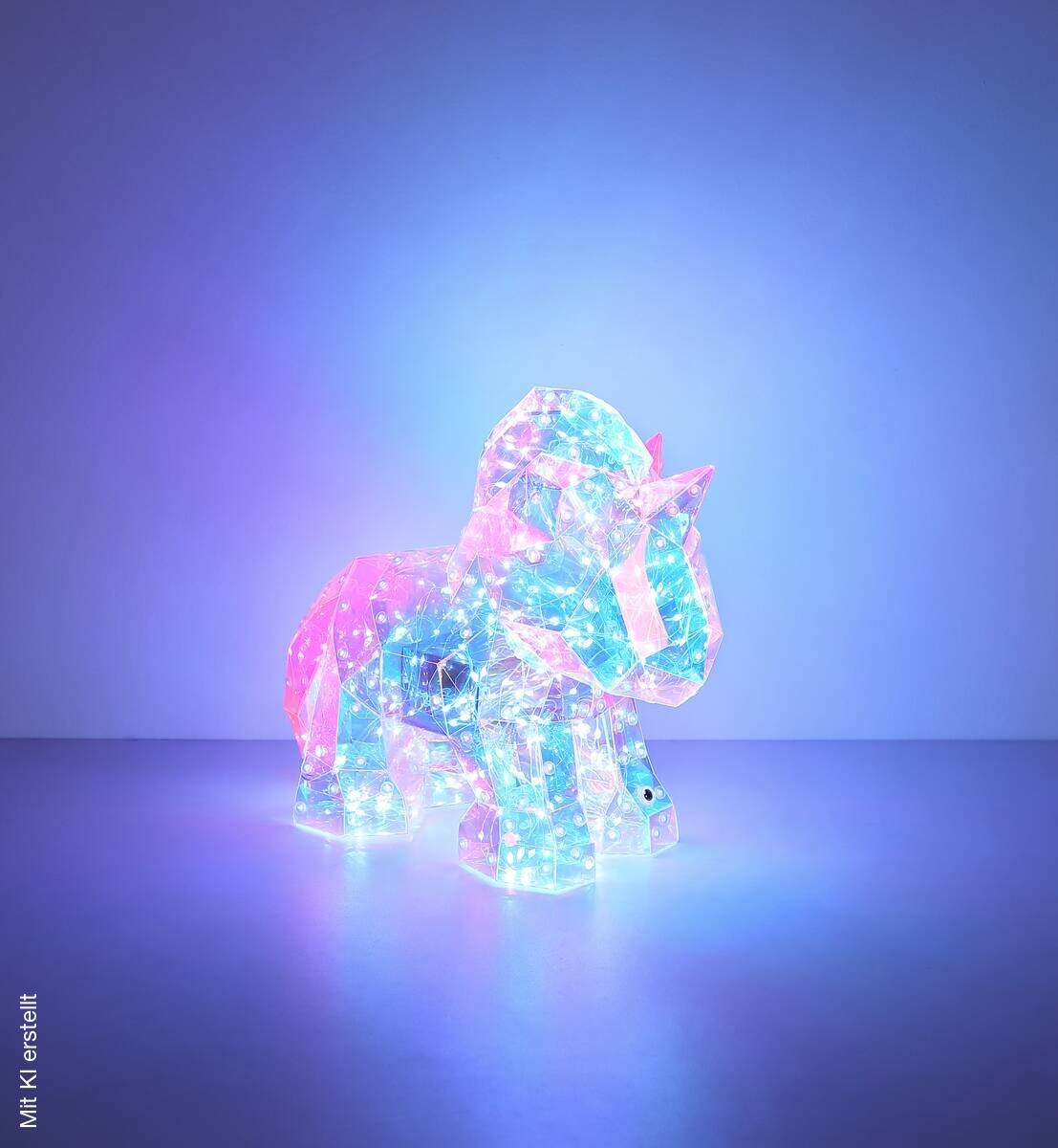 GLOBO LED-Tischleuchte klar pink Kunststoff B/H/L: ca. 14x26x30 cm 1 Brennstellen