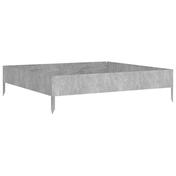 Garten-Hochbeet braun Stahl B/H/L: ca. 100x26x100 cm
