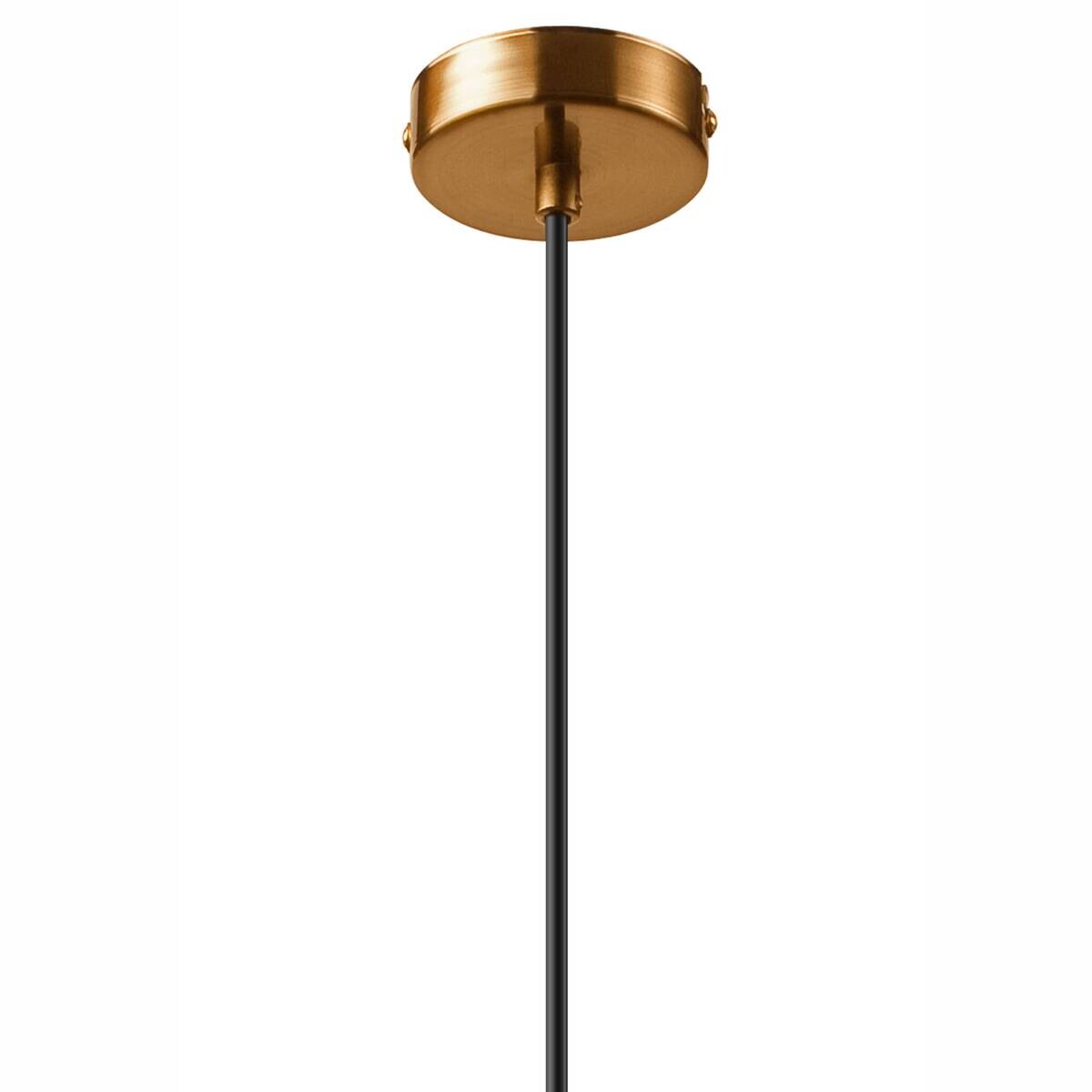 Lamkur Pendelleuchte AMBER 47478 messing Glas Metall H/L: ca. 140x20 cm G9 1 Brennstellen