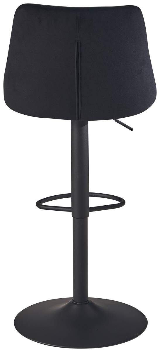 Barhocker schwarz Samt B/H/T: ca. 45x106x51 cm