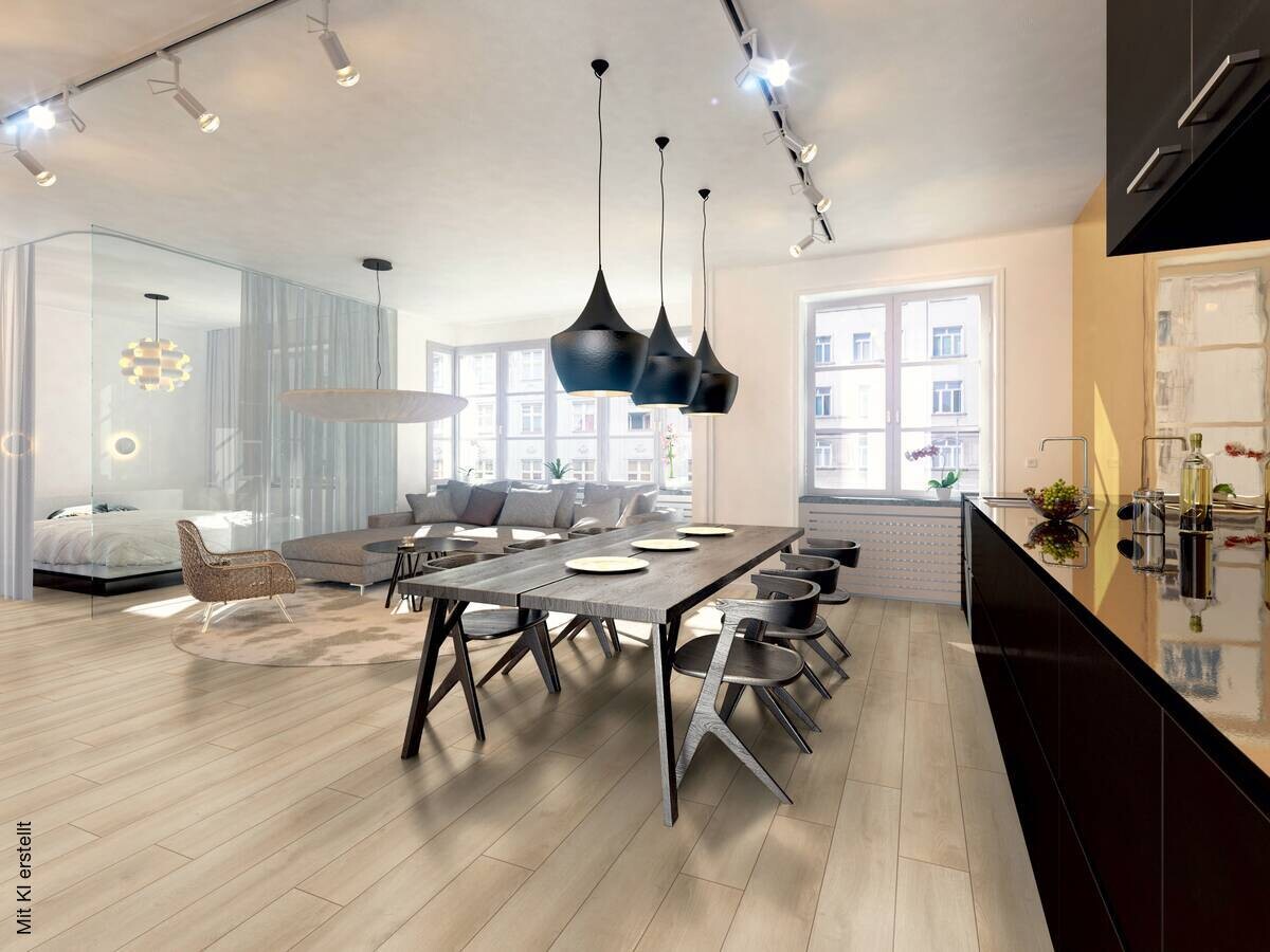 Laminatboden Sommer Eiche beige ca. 2,397 m² B/L: ca. 19,3x138 cm pro Paket