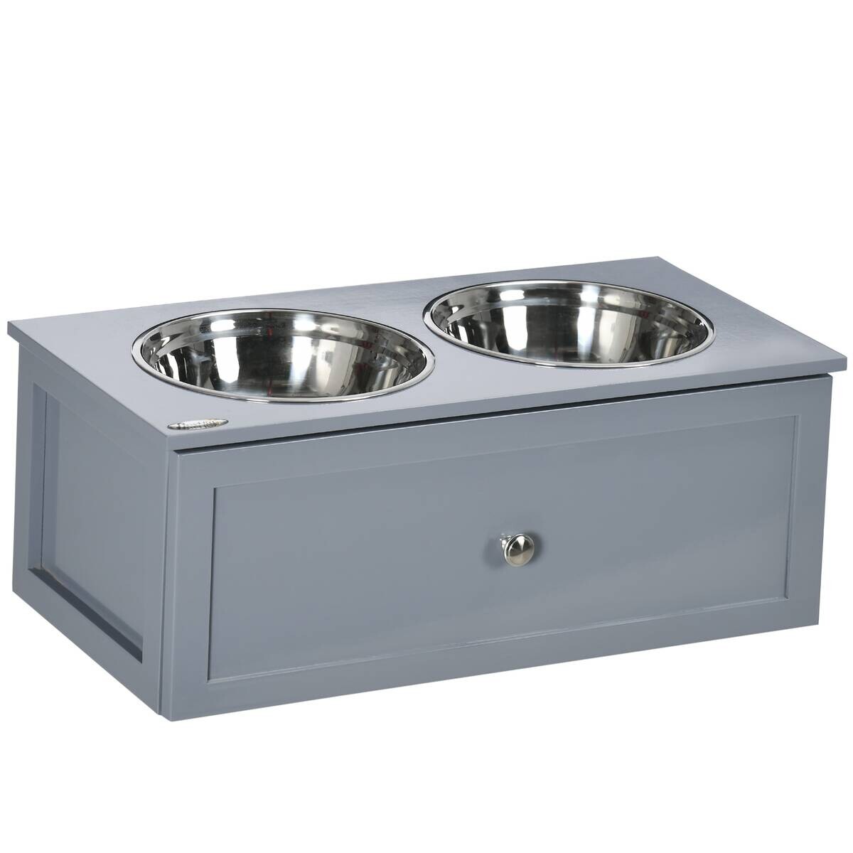 PawHut Hunde-Zubehör grau MDF B/H/L: ca. 30x60x24 cm