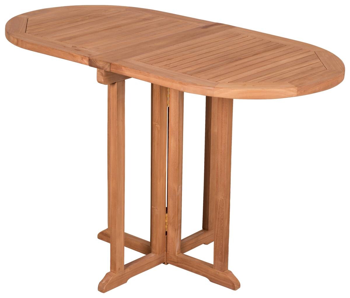 deVries Balkontisch Woodie natur Teakholz B/H/L: ca. 60x75x120 cm