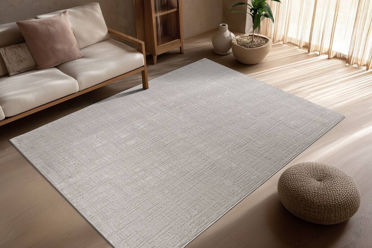 Kayoom Teppich Bandito 125 silber B/L: ca. 160x230 cm