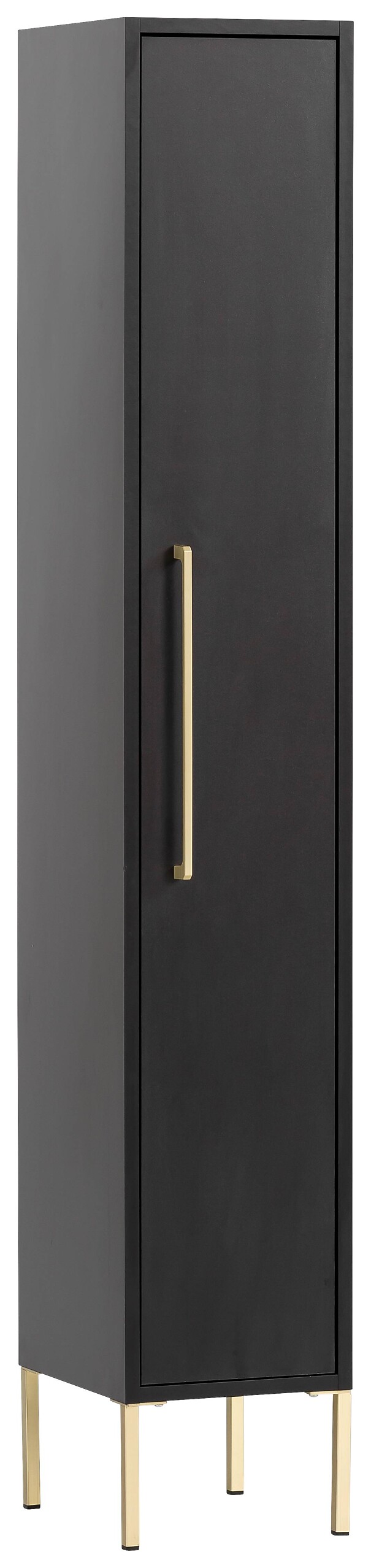 Midischrank Sarah schwarz B/H/T: ca. 25x154,7x30 cm