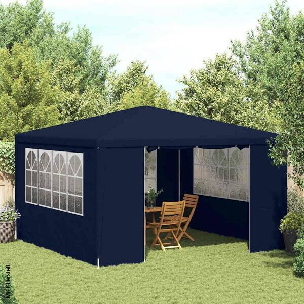 vidaXL Pavillon blau Stahl B/H/L: ca. 400x275x400 cm