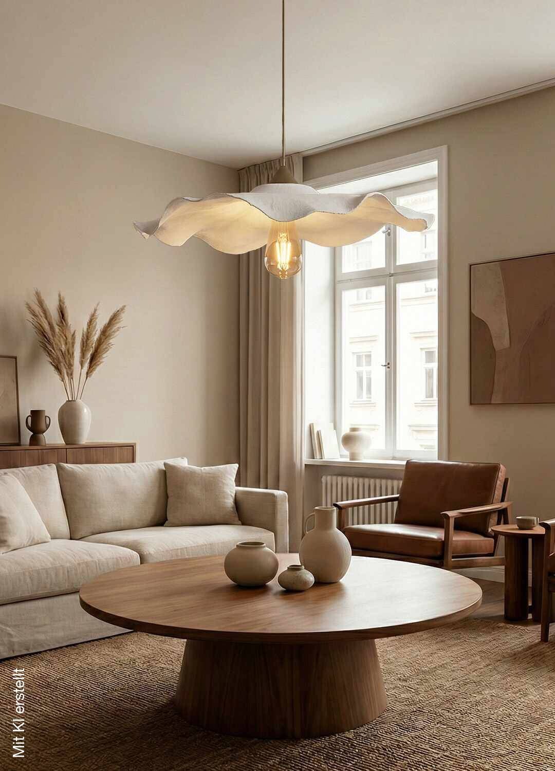Opviq Pendelleuchte weiß Kunststoff B/H/T/L/D: ca. 58x75x58x58x58 cm E27 1 Brennstellen