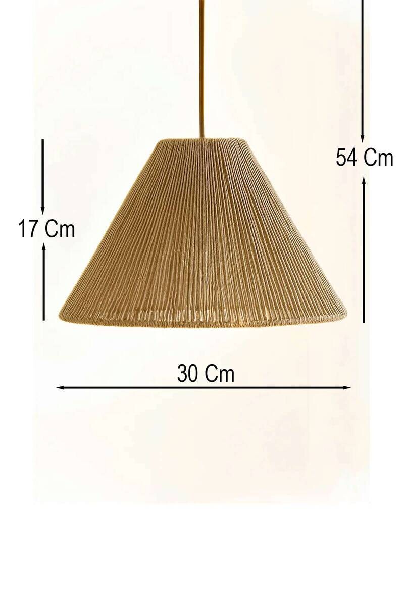 Opviq Pendelleuchte beige Kunststoff B/T/L: ca. 30x30x30 cm E27 1 Brennstellen