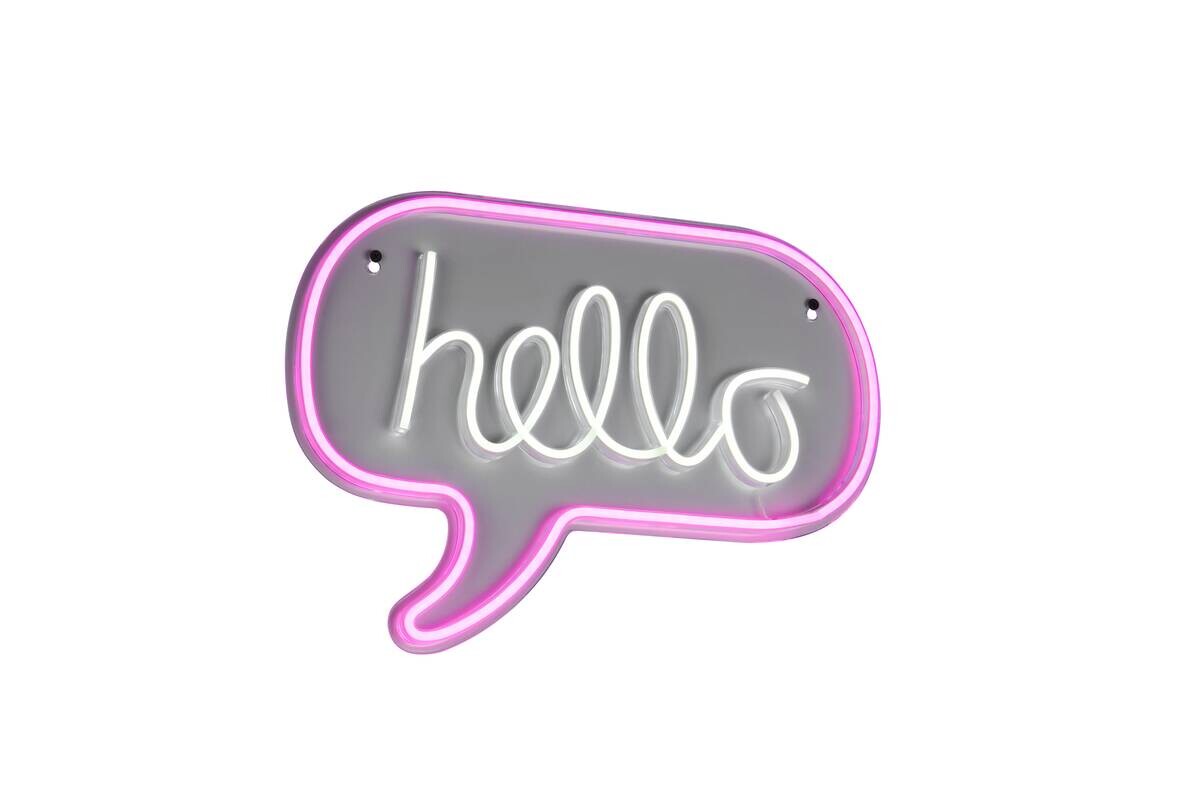 Reality LED-Wandleuchte Hello B/L: ca. 43x31 cm