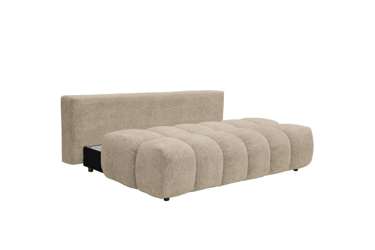 Schlafsofa beige Polyester B/H/T: ca. 210x72x105 cm