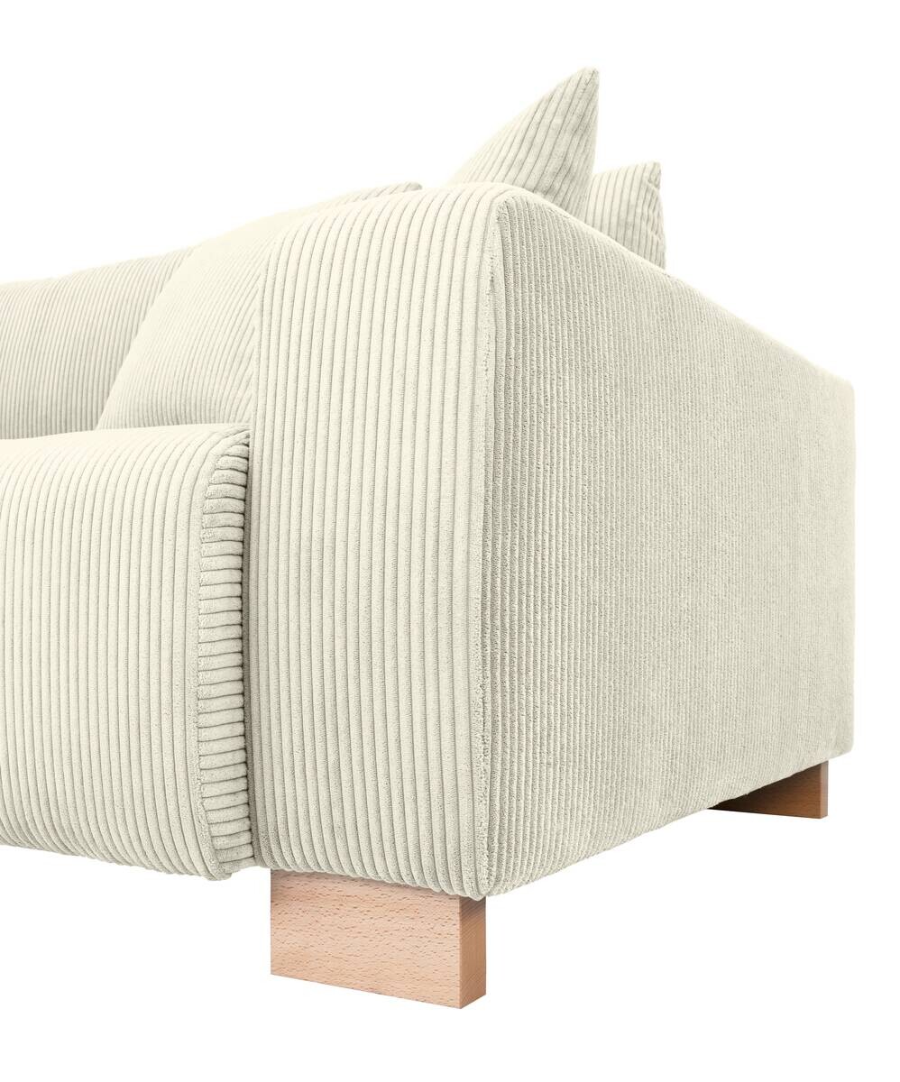 Big Sofa Alpha New beige Microfaser B/H/T: ca. 244x85x112 cm