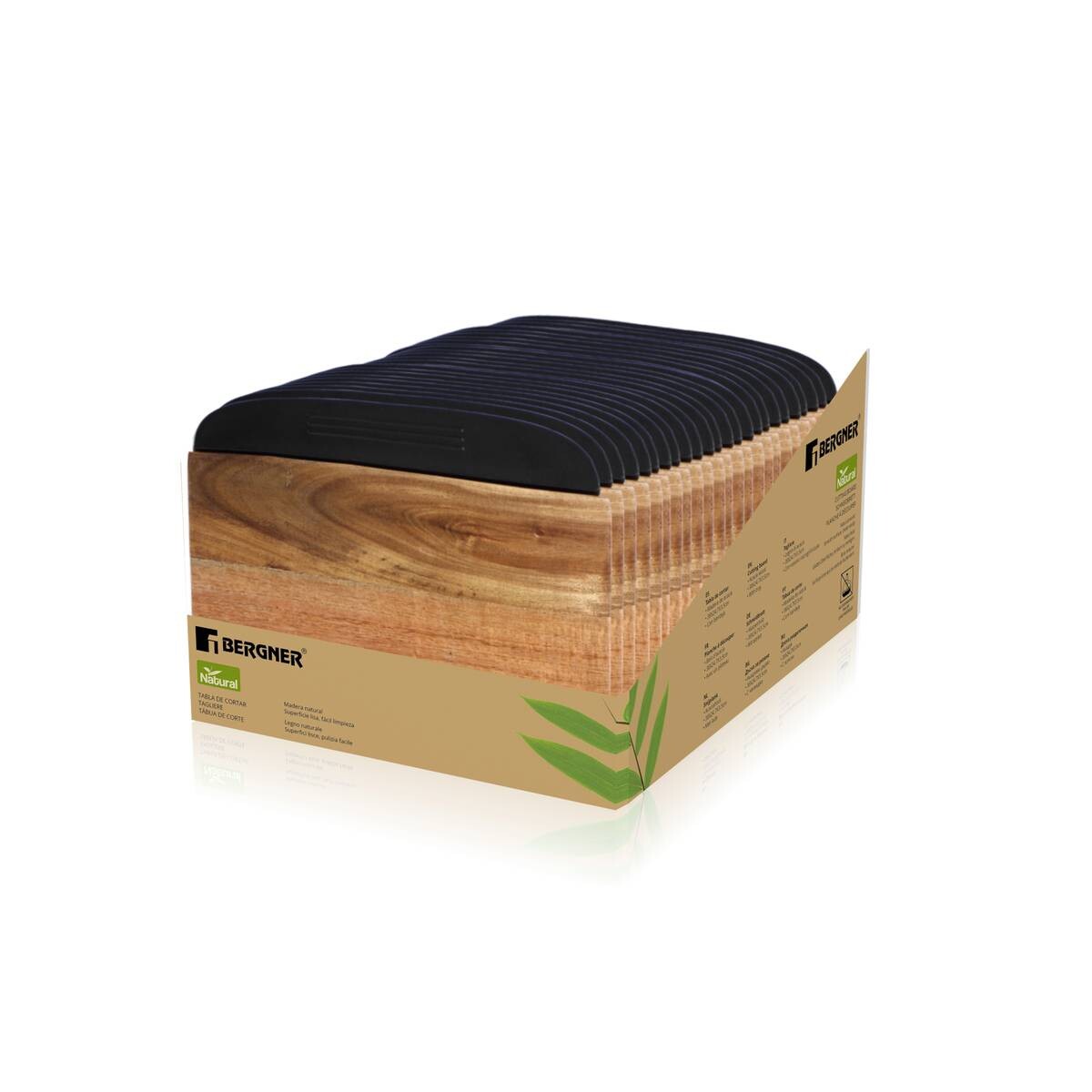 BERGNER Schneidbrettset Natural natur Akazie Holz