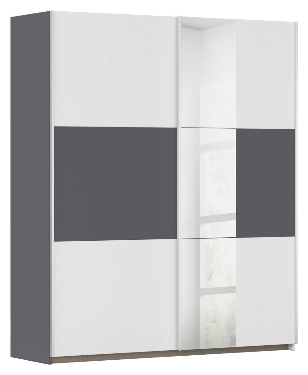 Kleiderschrank Oslo Alpinweiß grau B/H/T: ca. 175x210x59 cm