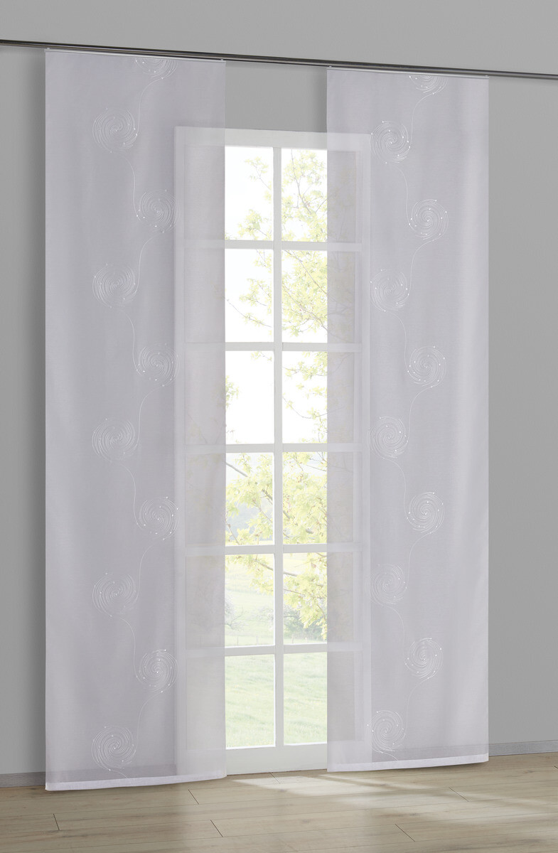 POCOline Schiebevorhang Sofia weiß B/L: ca. 60x245 cm